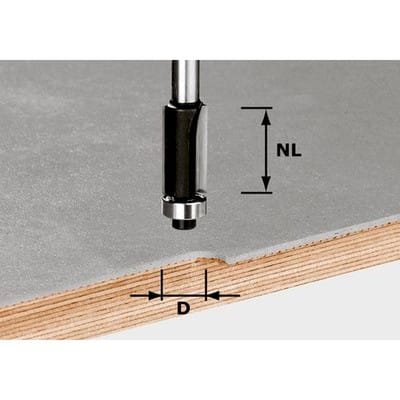 Bündigfräser Schaft-ø8mm HW ø12,7 x 25mm