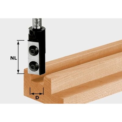 Wendeplatten-Nutfräser Schaft-ø8mm ø12/30 WP Z1