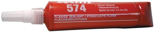 574 Flächendichtung anaerob orange thixotrop, pastös, 250ml Flasche