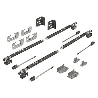 MB-Schiebetürbeschläge-Set,SysLine S,9208511, 2-T.,für einliegende Türen