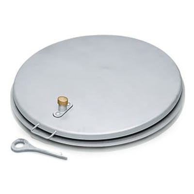 Brunnenabdeckung, Ø 625mm, Stahl feuerv., Gummidichtung