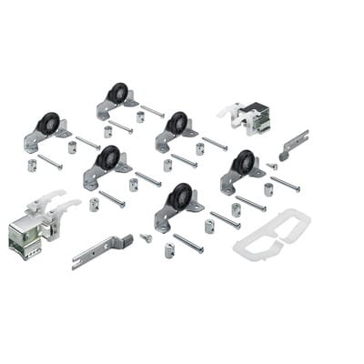 MB-Schiebetürbeschläge-Set,TopLine 1,45077, 3-T.,für einliegende Türen,50kg