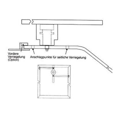 Panikverschluss, als Notentriegelung, Edelstahl V2A (1.4301)