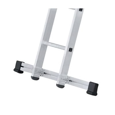 Quertraverse Stehleiter L 1000mm gerade Kunststoff-Fußkappen, Holm H 42-98mm