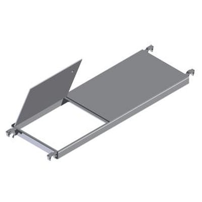 Plattform 1.800mm B 600mm Durchstiegsklappe ALU, Aluminium-Rahmen 13kg