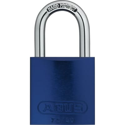 AV-Vorhangschloss, Titalium 72/40, TITALIUM™-Spezialaluminium blau