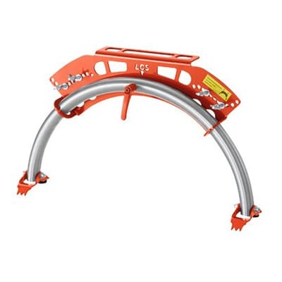 Sicherungsläufer, Edelstahl + Alu, mit Karabiner