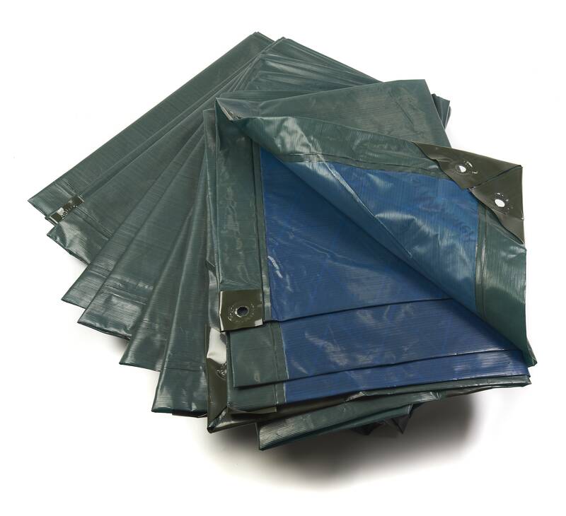 Forstmeister Abdeckplane, Grün/blau, Extrem Stark 150 G/ M²,8 X 12 M