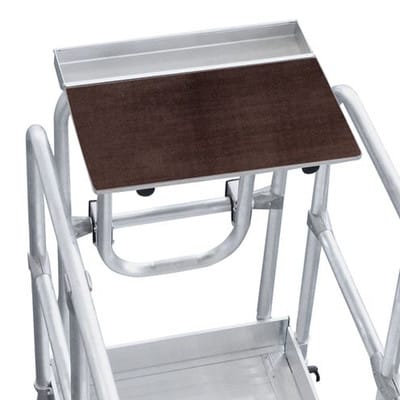 Ablageschale Aluminium silber Geländer