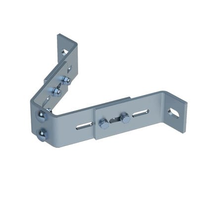 Wandanker verstellbar, Edelstahl, Wandabstand 120mm - 180mm