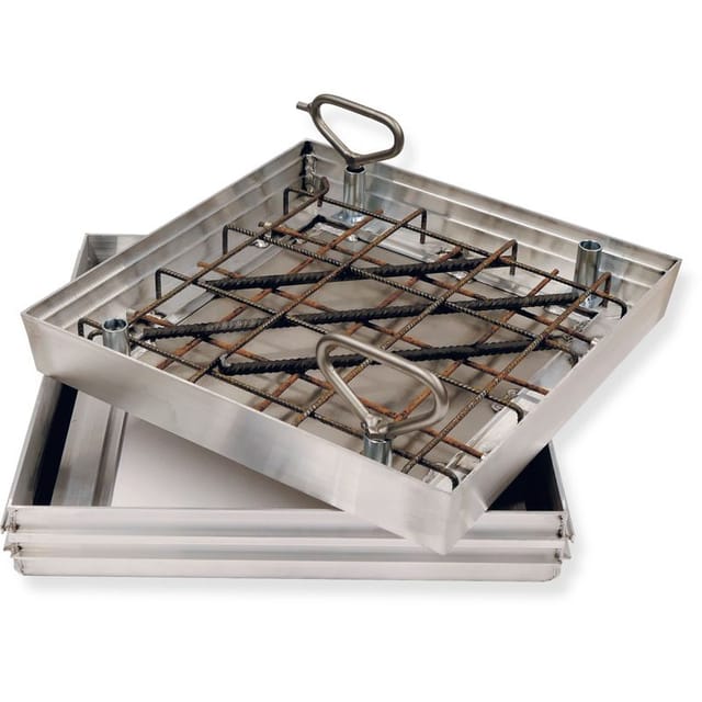 Schachtabdeckung Aluminium, B 600 x T 600mm, Bauhöhe 80mm