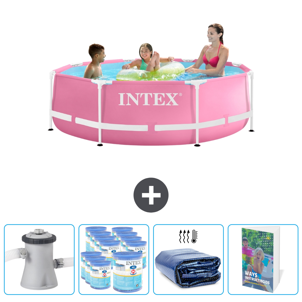 Frame Pool Rund - 244x76 Cm - 5-teilig Scb118