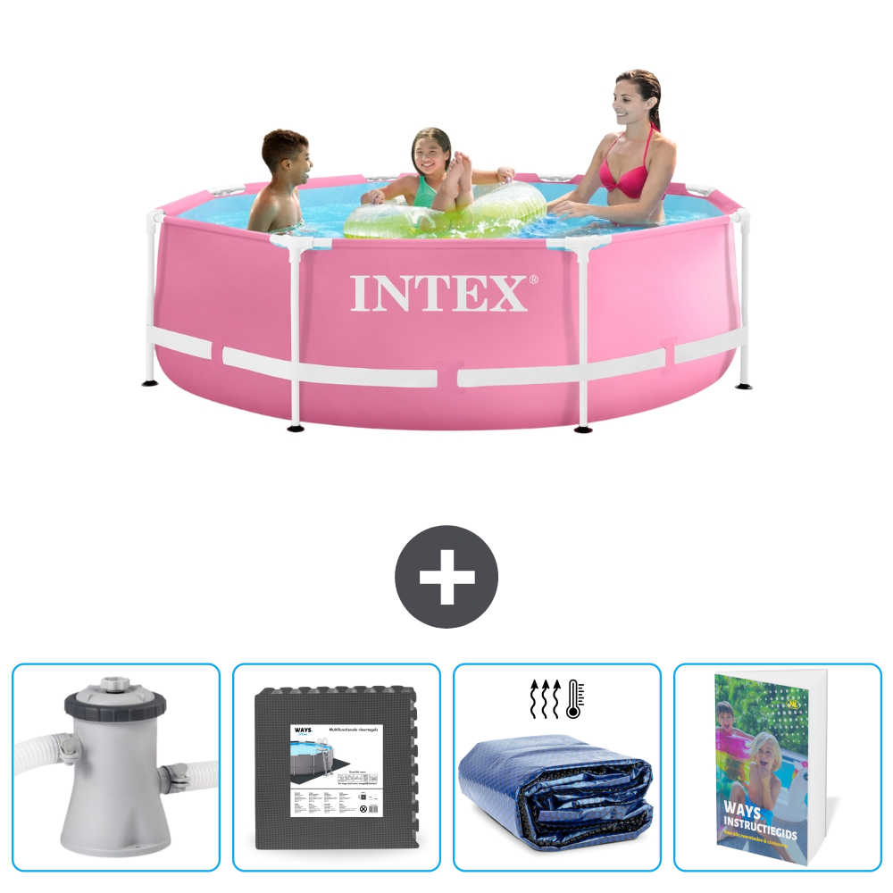 Frame Pool Rund - 244x76 Cm - 5-teilig Scb121
