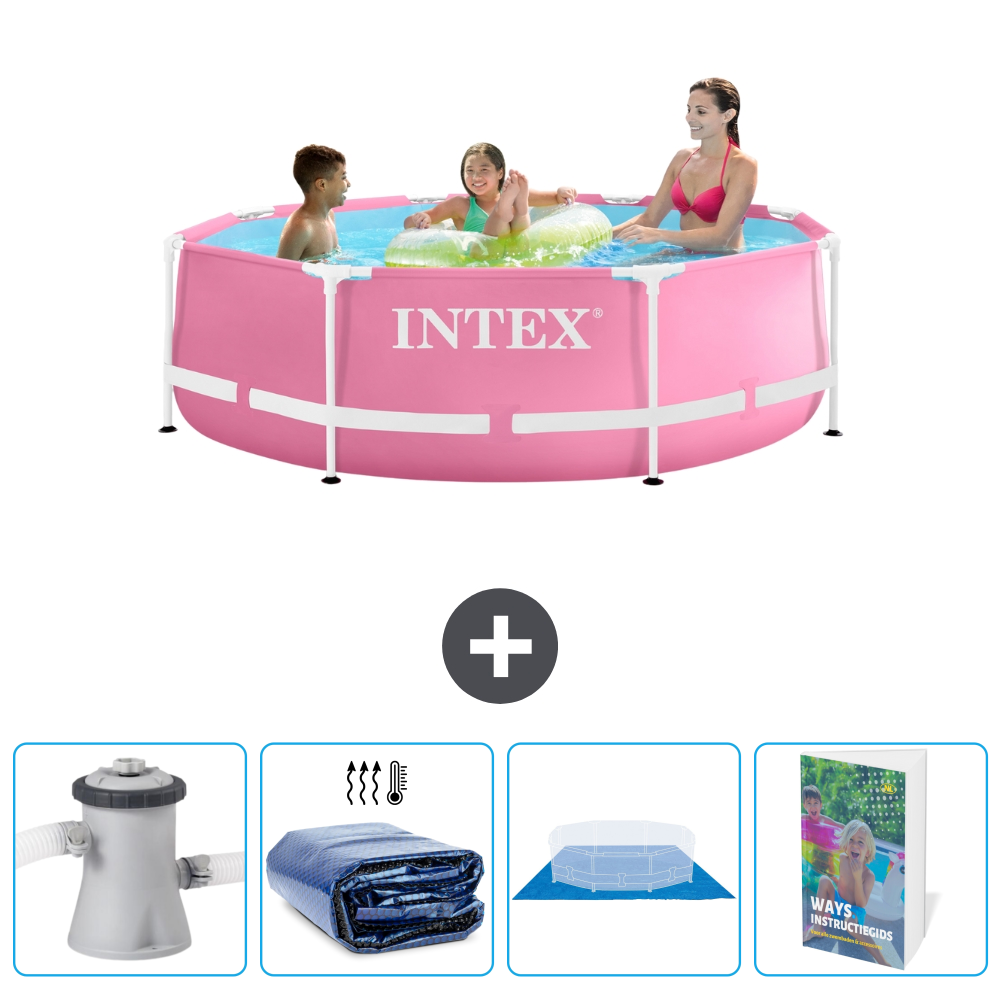 Frame Pool Rund - 244x76 Cm - 5-teilig Scb117