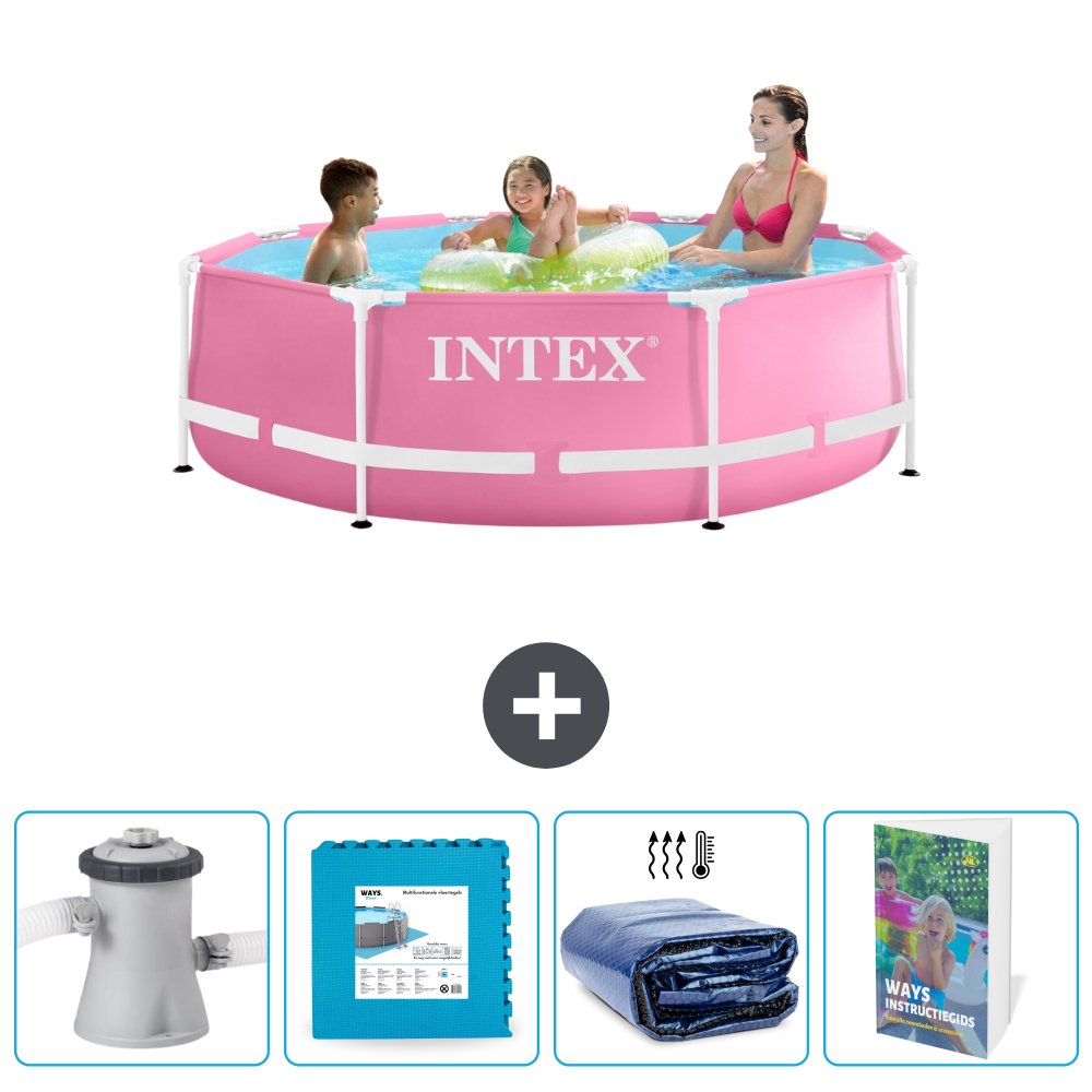 Frame Pool Rund - 244x76 Cm - 5-teilig Scb124