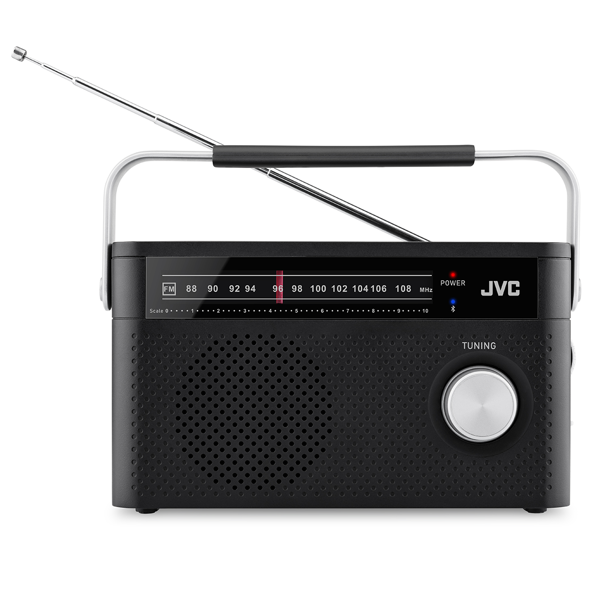 Jvc Tragbares Radio Ra-e315b Fm Bluetooth 2 W Batteriebetrieben Schwarz