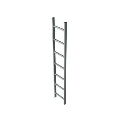 Schachtleiter feuerverzinkt 4Sp, B innen 400 außen 440mm, L 1.120mm