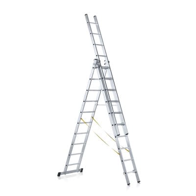 Mehrzweckleiter 3 x 12 Sprossen, L 6.100mm, AH 9.260mm