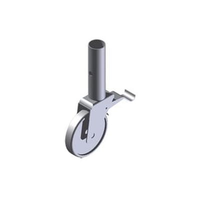 Lenkr. Ø 125mm feststellb., Zapfen, Kunststoff/ Kunststoff/ Stahl