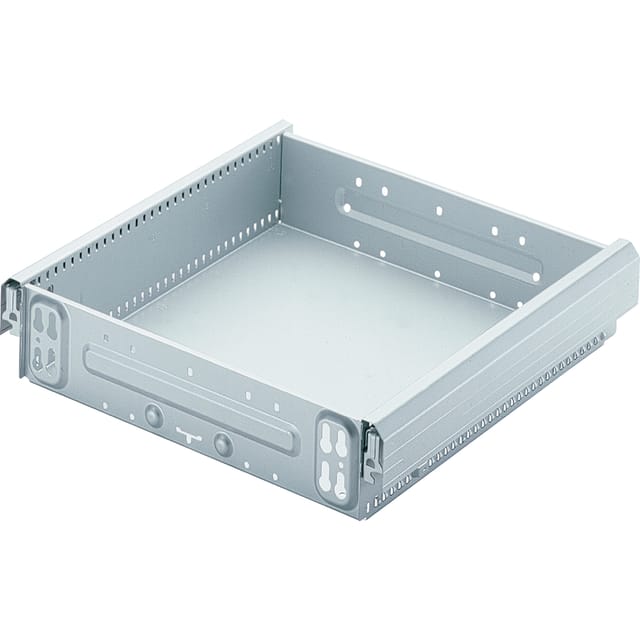 Stahlschubkasten, mit OrgaLine, Systema Top 2000 9134405, silber, aluminiumoptik