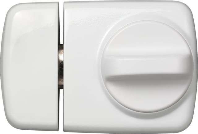 WET-Zusatzschloss,7510 EK,mit Drehknauf,DIN Links-Rechts,weiß
