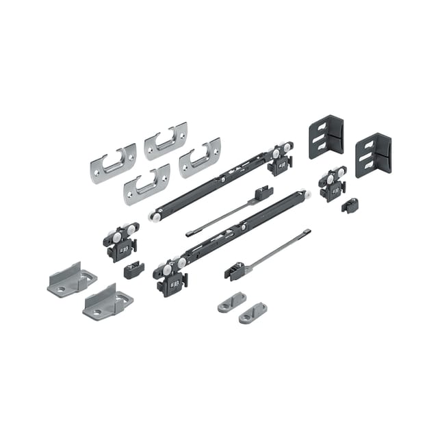 MB-Schiebetürbeschläge-Set,SysLine S,9134311, 2-T.,für einliegende Türen,15kg