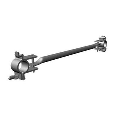 Verdrehsicherung Winkel Ausl. z. Fahrgerüst 45° Alu-Rohr DIN EN 1004