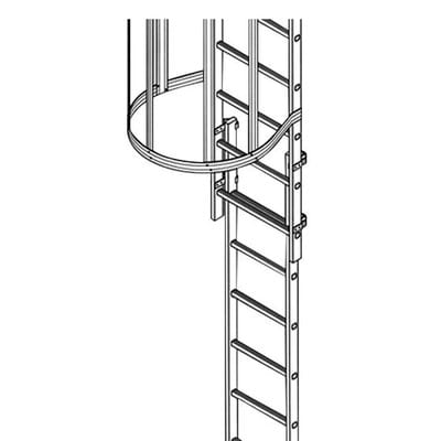Notabstiegsleiter Nutzlänge 2500mm, Alu, Leiterlänge 3200mm
