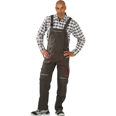 Latzhose 2833 oliv/rot, Größe 26