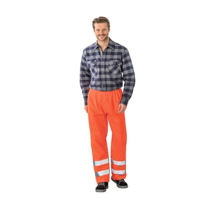 Regenhose 2064 warnorange, Größe 4XL