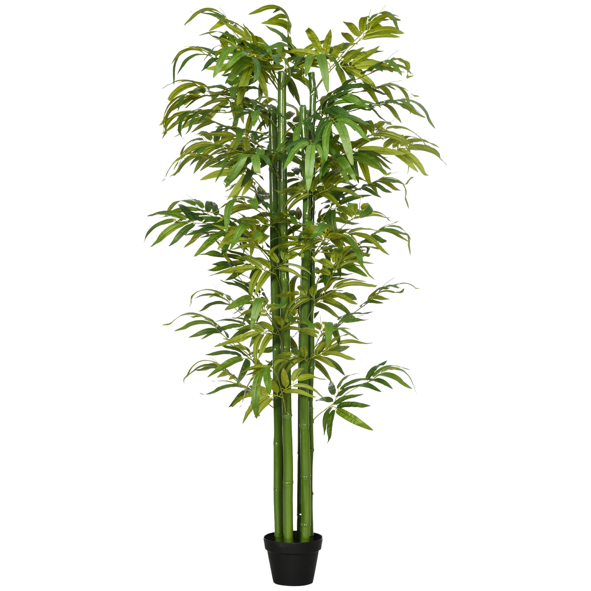 Künstlicher Bambus, 180 Cm Hoch, Synthetische Zimmerpflanze Für Zuhause Oder Büro, Ø 17 X 180 Cm, Grün