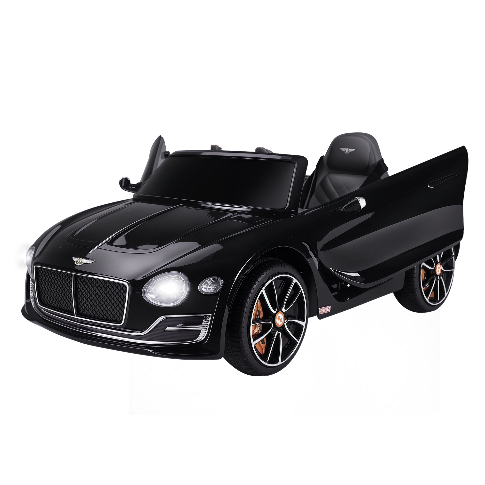 Bentley Gt Elektro-kinderauto, Batteriebetrieben, Für Kinder Ab 3 Jahren, Geschwindigkeit 2,5–5 Km/h, 108 X 60 X 43 Cm, Schwarz