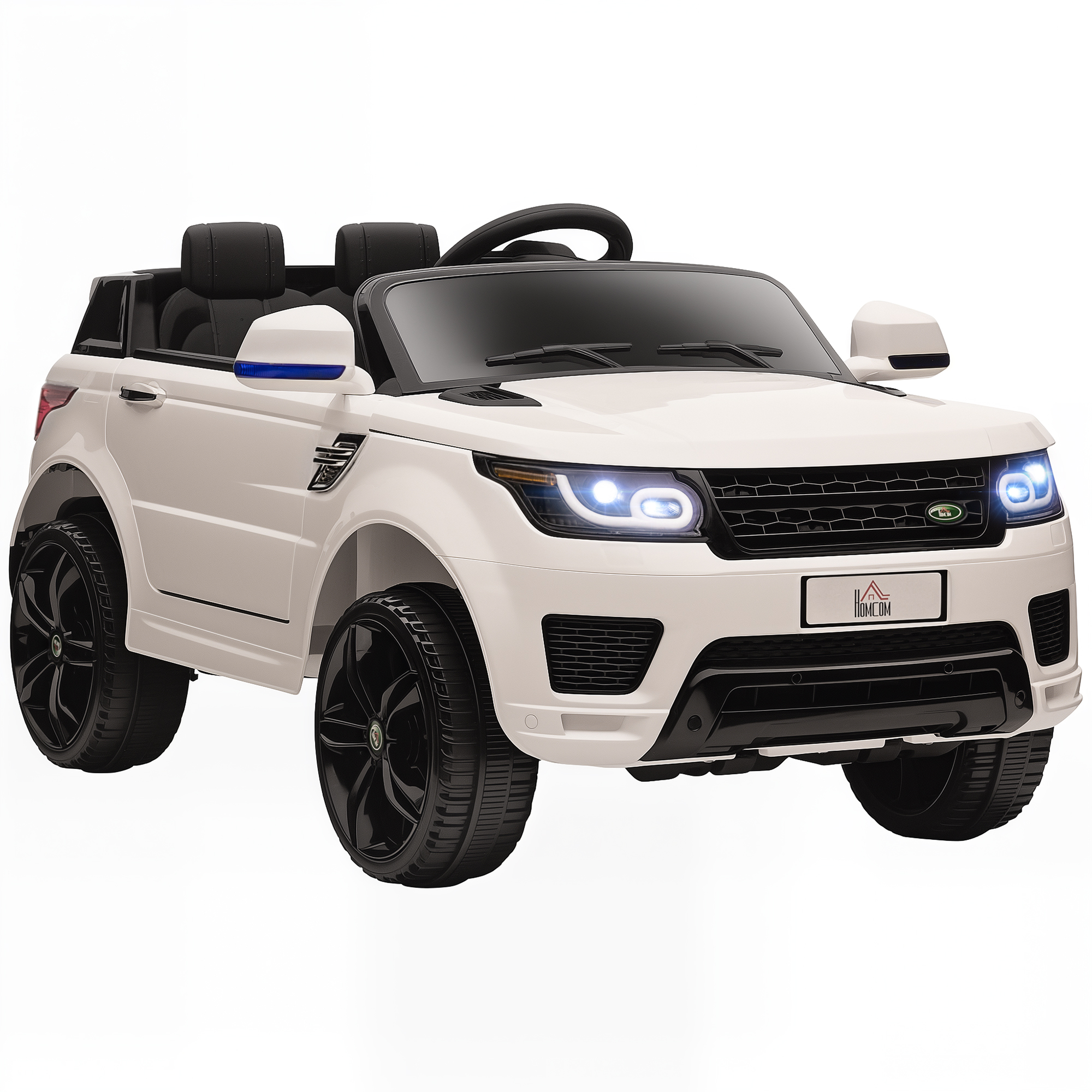 Elektrisches Suv Für Kinder Von 3 Bis 6 Jahren, 12-v-batterie, 2 Motoren, Fernbedienung, 110 X 68 X 52 Cm, Weiß