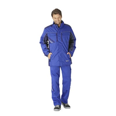 Winterjacke kornblau/marine/zink, Größe XXL