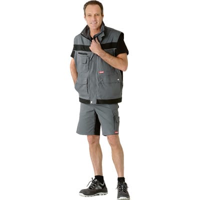 Shorts 2546 schiefer/schwarz, Größe 3XL