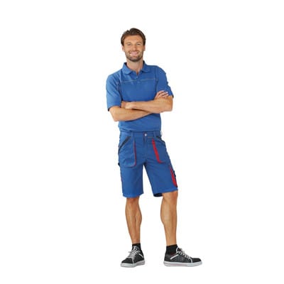 Shorts kornblau/rot, Größe XXXL