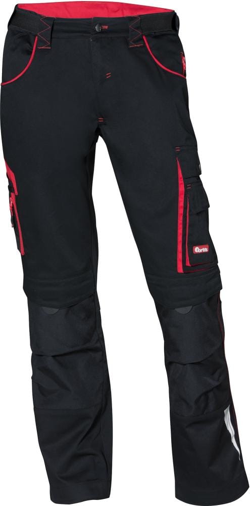 Bundhose 24, schwarz/rot, Größe 52