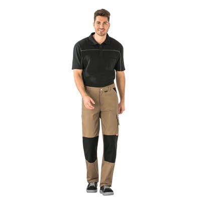 Bundhose 2125 khaki/schwarz, Größe 106
