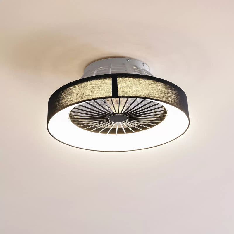 [gebraucht] B-ware Lindby Led-deckenventilator Mace Deckenventilator Ventilator Schwarz Leise Ø 47