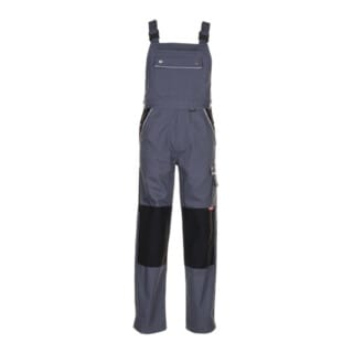 Latzhose 2133 grau/schwarz, Größe 48