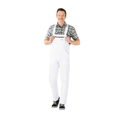 Latzhose 0125 reinweiß, Größe 48