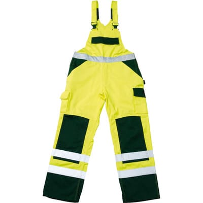Warnschutz-Latzhose Barras 07169-470, warngelb/grün, Größe C44, 90
