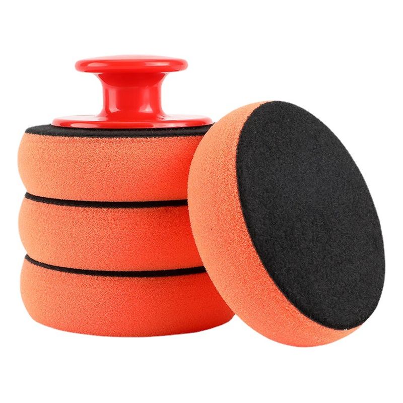 5-teiliges Polierset: Polierpad, Weiches Polierwachspad, Schaumstoffapplikatorpad, Mikrofaser-wachsapplikatorpad, Schaumstoff-wachsapplikatorpad