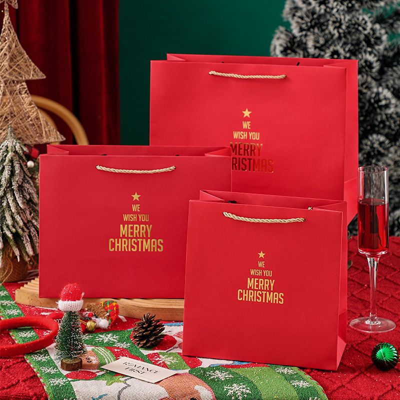 Weihnachtsgeschenktüten Mit Kordelzug, 6er-set, Tüten Zum Verpacken Von Weihnachtsleckereien, Geschenktüten Für Weihnachtsfeiern, Bonbontüten Mit Schleifen