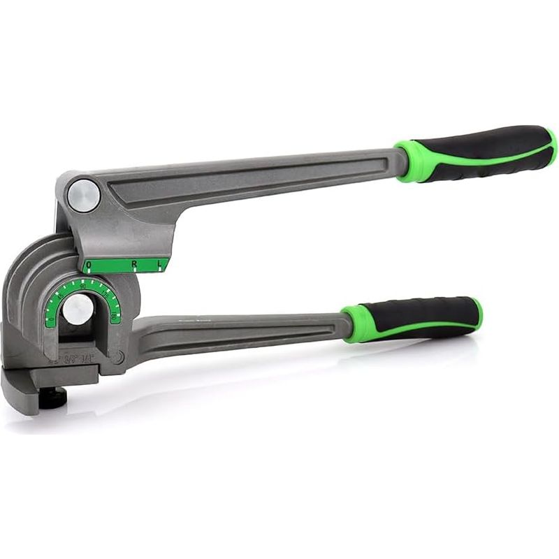 Diese 3-in-1 180-grad-rohrbiegemaschine Eignet Sich Für Rohre Mit Einem Außendurchmesser Von 1/4 Zoll, 3/8 Zoll Und 1/2 Zoll Und Einer Länge Von 267 Mm.