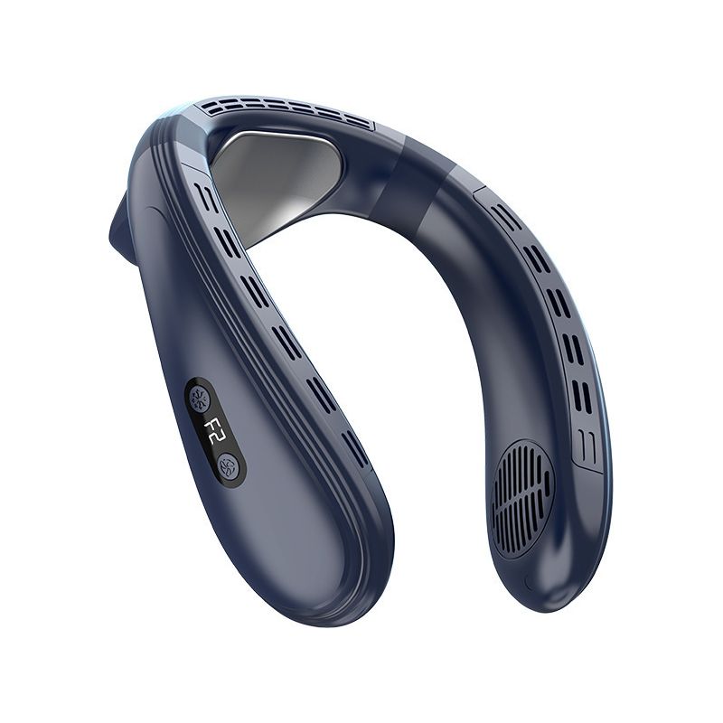 Wiederaufladbarer, Tragbarer Nackenventilator (5200 Mah) Mit Led-anzeige Und Usb-c-anschluss – Ideal Für Reisen, Outdoor-aktivitäten Oder Als Geschenk