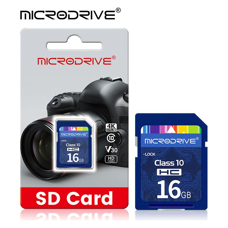 16 Gb Sd-speicherkarte, High-speed C10 Tf-speicherkarte Für Mobiltelefone, Sd-speicherkarte, Kostenloser 2.0-kartenleser