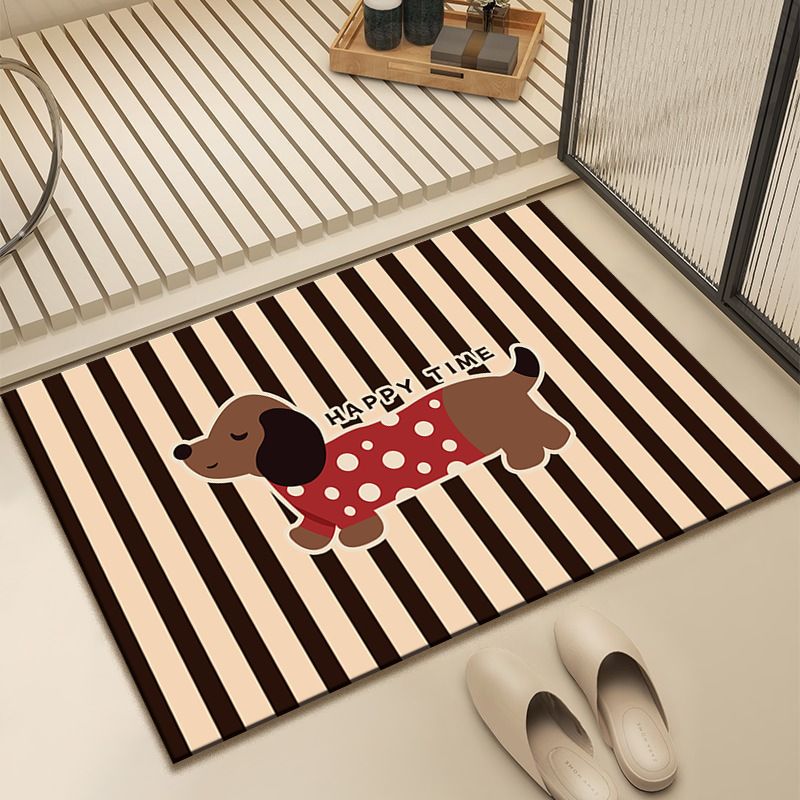 (40 X 60 Cm) Weiche Und Saugfähige Badezimmermatte, Rutschfeste Wc-türmatte, Stürzschutzmatte Für Das Badezimmer