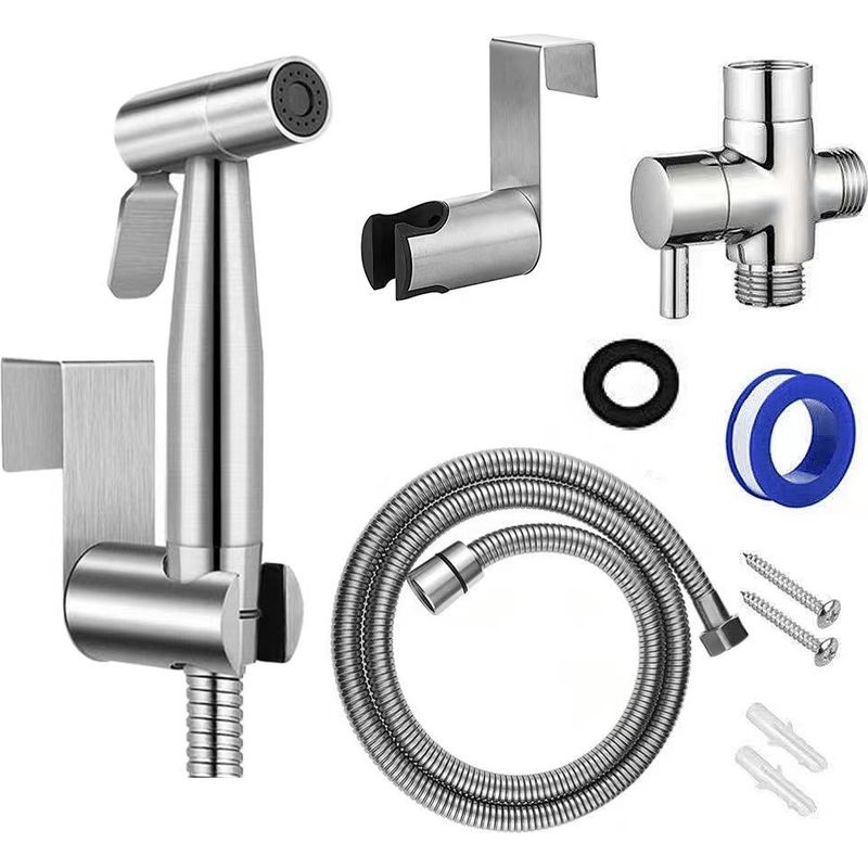 Bidet-sprühgerät Für Toiletten, Zweimodus-dusche (jet/strahl), Mit Schieberegler Und Druckregelung, Aus Edelstahl Gefertigt, Mit