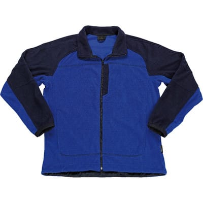 Fleecejacke Messina 06042-137, kornblau/marineblau, Größe XL